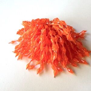 Pom Pom Pin, Vintage 70s Novelty Brooch